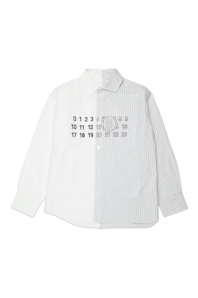 Camicia con logo per bambino MM6 Maison Margiela M61093 M6C51 