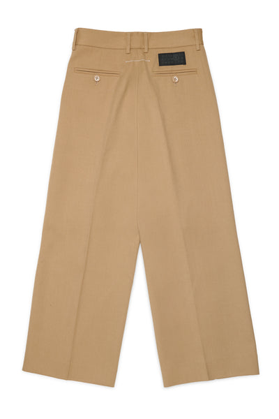 Pantalone sabbia con logo per bambina MM6 Maison Margiela M61111 M6714 