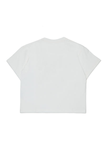 T-shirt bianca con logo per bambino MM6 Maison Margiela M61125 M6102 