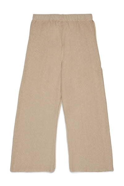 Pantalone in felpa sabbia con logo per bambini MM6 Maison Margiela M61131 M6712 