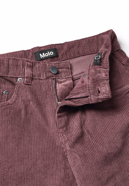 Pantalone in velluto a coste cioccolato per bambini Molo AIDEN 2226 