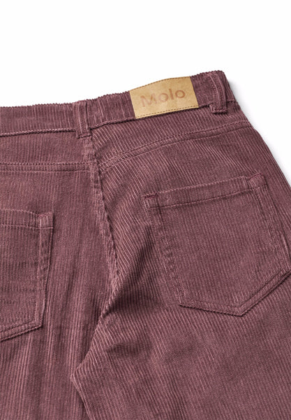 Pantalone in velluto a coste cioccolato per bambini Molo AIDEN 2226 