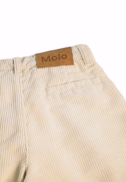 Pantaloni a costine in velluto bianco panna per bambino Molo ALAINE 2444 