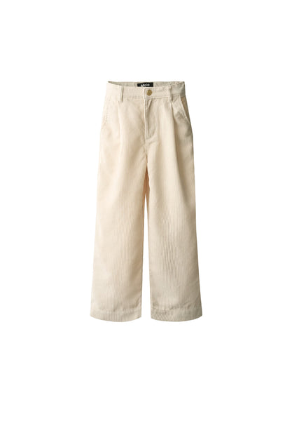 Pantaloni a costine in velluto bianco panna per bambino Molo ALAINE 2444 