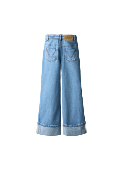 Jeans blu medio per bambina Molo ALEEN 5846 