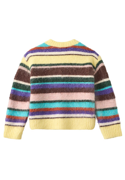 Cardigan in maglia a righe multicolor per bambina Molo BRUTUS 5755 