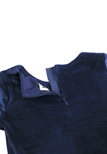 Abito in velluto blu oceano per neonata e bambina Molo CAMI 2292 