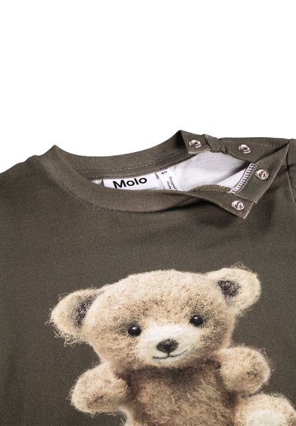 T-shirt marrone con stampa per neonato Molo ELOY 5938 