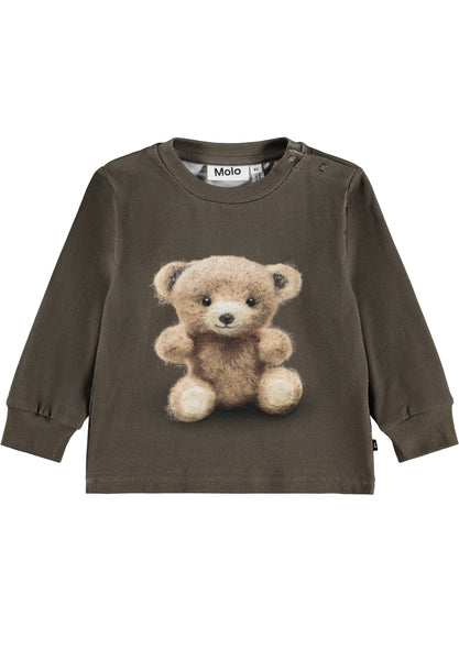 T-shirt marrone con stampa per neonato Molo ELOY 5938 