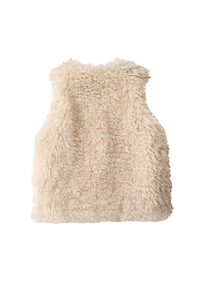 Cardigan smanicato sabbia per bambina Molo HATCHA 5645 