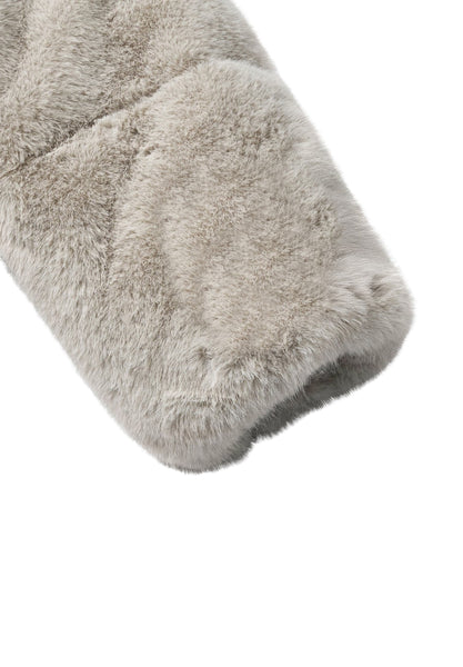 Giubbino in eco pelliccia grigio per bambina Molo HAVI 2949 
