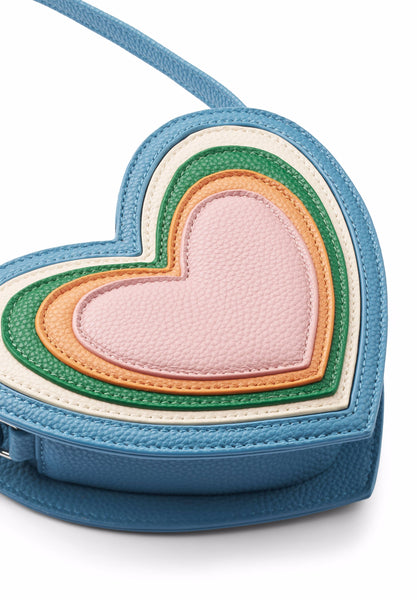 Borsa a forma di cuore multicolor per bambina Molo HEART BAG 5807 