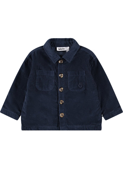 Giubbino con cappuccio blu notte per neonato Molo HONORS 2257 