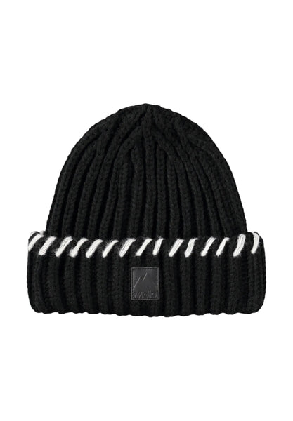 Cappello in maglia nero condettagli bianchi per bamboni Molo KARINA 0099 