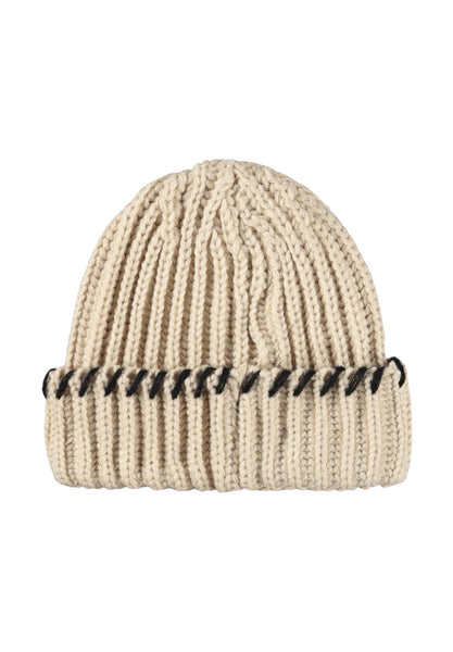 Cappello ecrù con dettagli nero per bambini Molo KARINA 5645 
