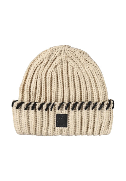 Cappello ecrù con dettagli nero per bambini Molo KARINA 5645 
