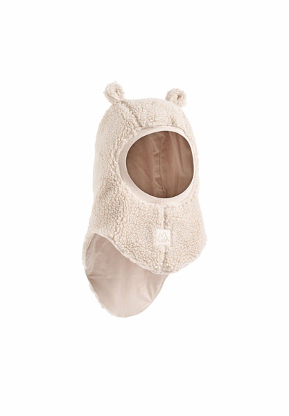 Balaclava in orsetto bianco panna per neonati Molo KAY 5645 
