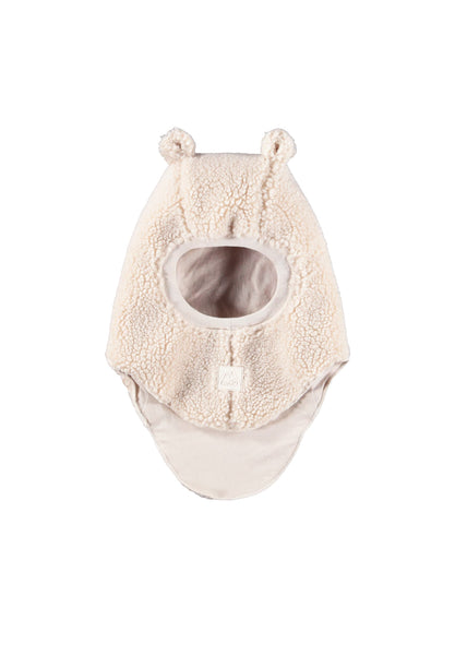 Balaclava in orsetto bianco panna per neonati Molo KAY 5645 