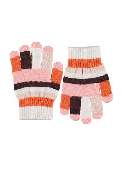 Guanti a righe multicolor per bambina Molo KEI 5645 