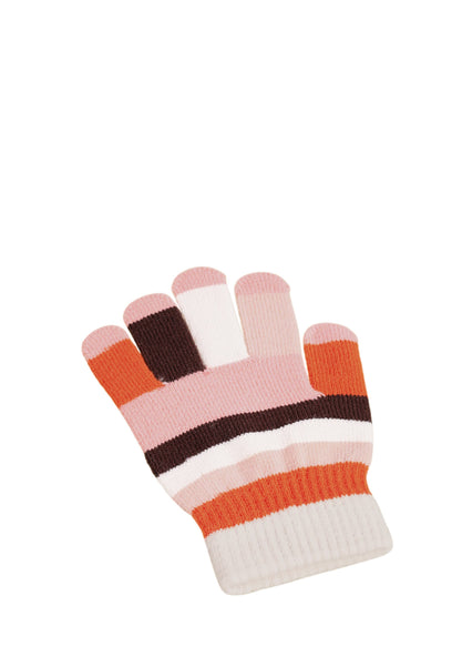 Guanti a righe multicolor per bambina Molo KEI 5645 