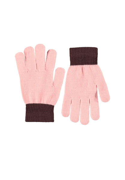 Guanti borgundi e rosa per bambina Molo KELLO 5735 
