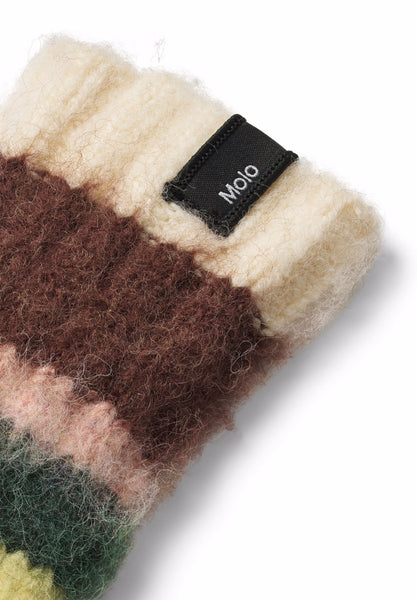 Muffole a righe multicolor per bambini Molo KIRSA 5755 