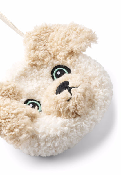Borsa orsetto a forma di cane bianco e beige per bambina Molo POODLE BAG 2444 