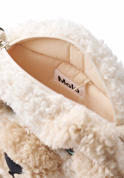 Borsa orsetto a forma di cane bianco e beige per bambina Molo POODLE BAG 2444 