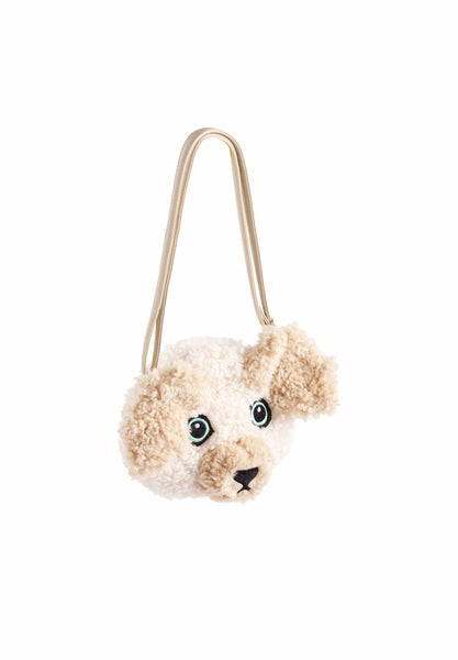 Borsa orsetto a forma di cane bianco e beige per bambina Molo POODLE BAG 2444 