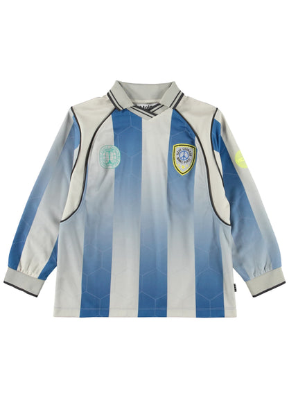 T-shirt grigia e azzurra per bambino Molo REESE 9950 