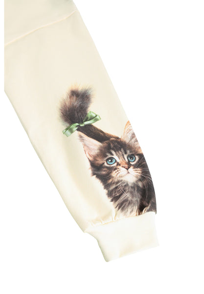 T-shirt panna con stampe per bambina Molo RENIZA 5758 