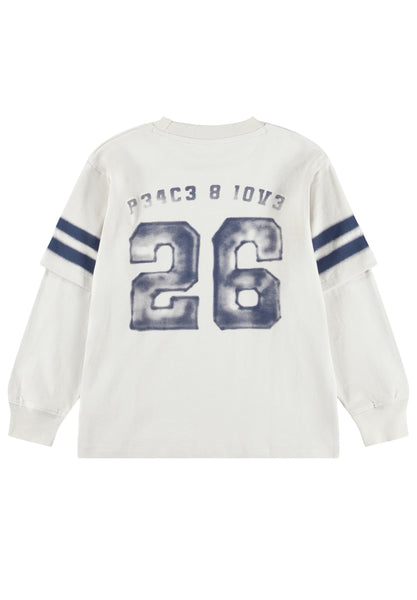 T-shirt grigio chiaro con stampa per bambino Molo RENTON 9798 