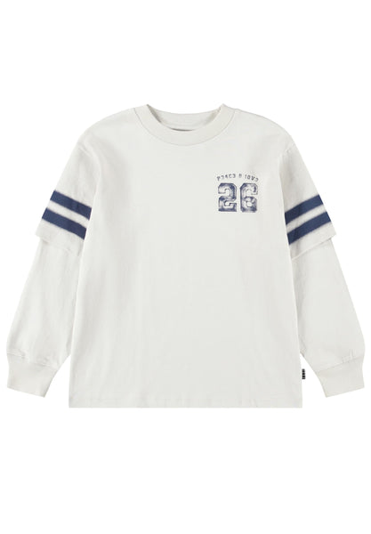 T-shirt grigio chiaro con stampa per bambino Molo RENTON 9798 