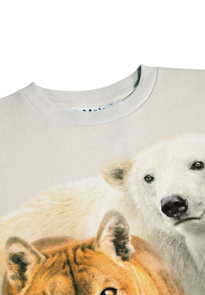 T-shirt beige con stampa per bambino Molo RILEY 9933 