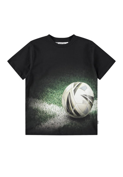 T-shirt nera con stampa per bambino Molo RILEY 9943 
