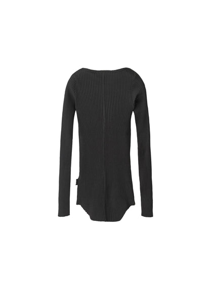 T-shirt nera a costine per bambina Molo ROCHELLE 0099 