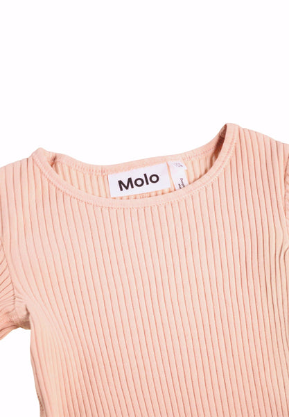 T-shirt rosa a costine per bambina Molo ROCHELLE 8058 