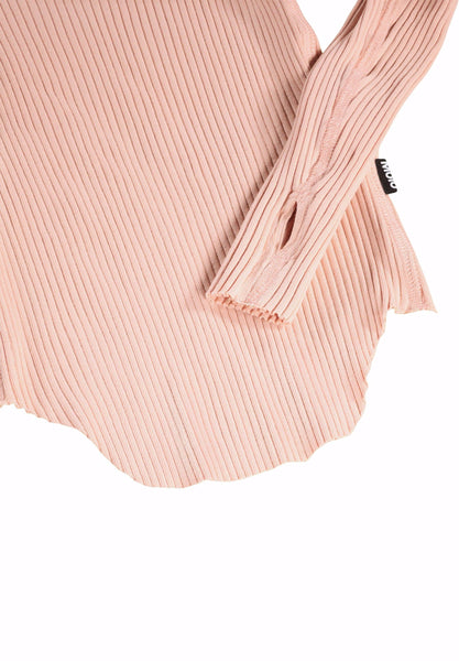 T-shirt rosa a costine per bambina Molo ROCHELLE 8058 