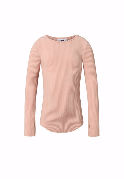 T-shirt rosa a costine per bambina Molo ROCHELLE 8058 