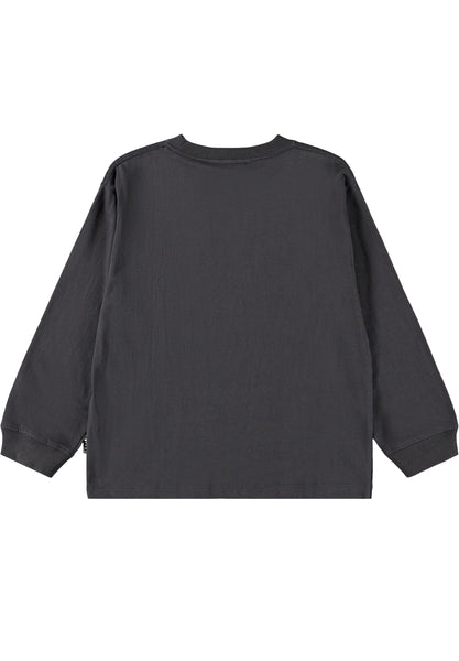 T-shirt nera con stampa per bambino Molo RUBE 9942 