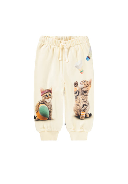 Pantalone in felpa panna con stampe per neonata Molo SIMEON 5797 