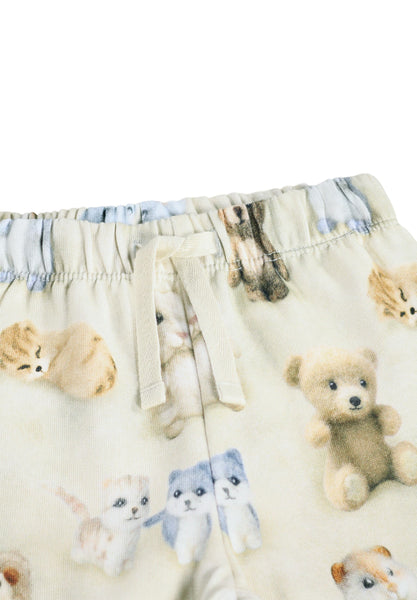 Pantalone in felpa beige con stampa all over per neonati Molo SIMEON 5935 