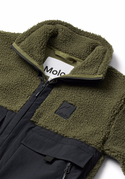 Teddy verde militare e nero per bambino Molo UTHA 8026 