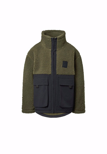 Teddy verde militare e nero per bambino Molo UTHA 8026 