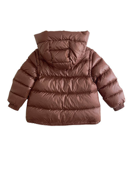 Piumino reversibile cioccolato/nero per bambini Montereggi FW67915 31 