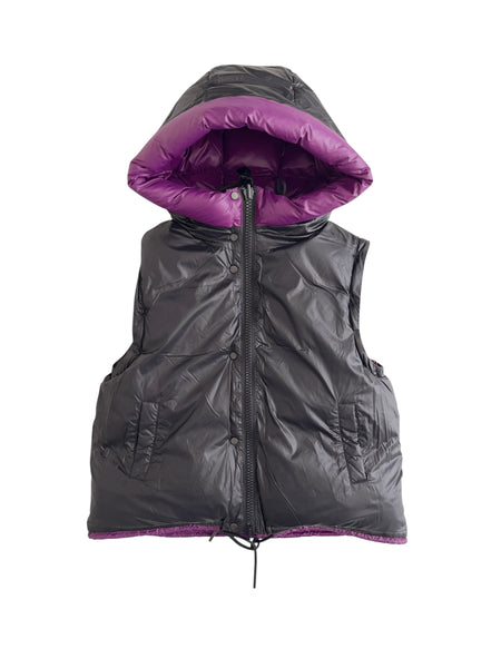 Piumino reversibile viola/nero per bambini Montereggi FW67915 62 