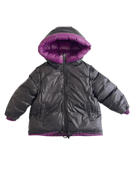 Piumino reversibile viola/nero per bambini Montereggi FW67915 62 