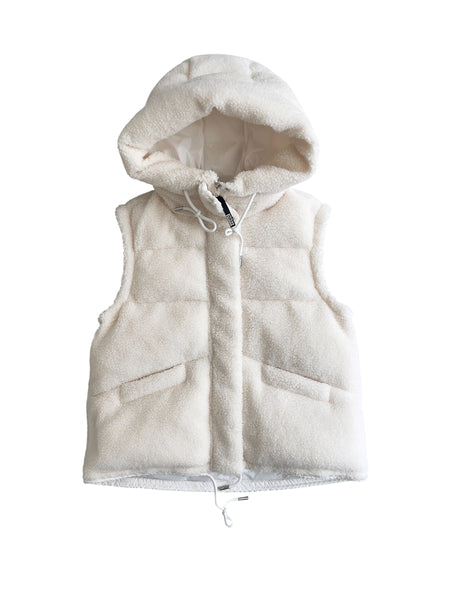 Piumino bianco effetto teddy per bambini Montereggi FW67943 88 