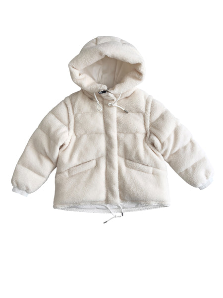 Piumino bianco effetto teddy per bambini Montereggi FW67943 88 
