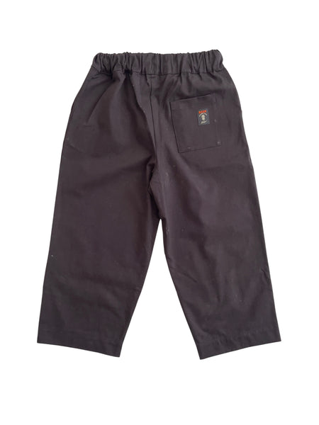 Pantalone nero con logo per bambino Msgm F6MSJBPA302 110 